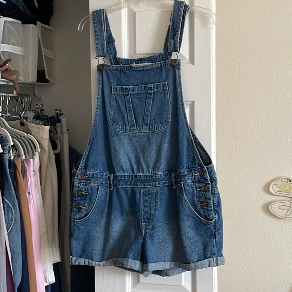Short Denim Overalls